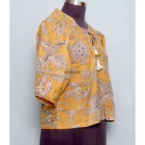 Vestidos Mini de Mujer 100% Algodón Hechos a Mano, Tejidos, Vintage, Dulces, de Verano y Primavera, Casuales de Oficina, Transpirables y Ecológicos, de Media Manga - Product Image 4