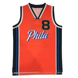 Conjuntos de Camisetas de Baloncesto sin Mangas de Malla Reversible Transpirable de Alta Calidad con Diseño de Impresión por Transferencia de Calor de 160g para Hombre, Verano 100% - Product Image 1