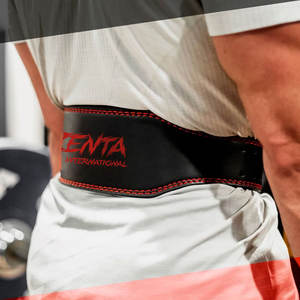 Nouvelle ceinture de musculation en cuir, 4 pouces, rembourrée, avec boucle à double ardillon, design conique, accessoires de gym, soutien dorsal, ceintures de musculation - Product Image 2