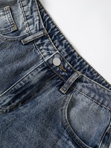 Shorts en jean personnalisés en usine – Jeans d'été de haute qualité pour hommes – Jeans décontractés en coton délavé pour l'été - Product Image 5