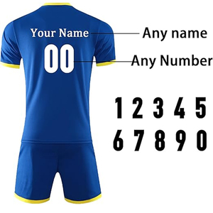 ชุดฟุตบอลสั่งทำพิเศษ ระบายอากาศ แห้งเร็ว ไซส์ใหญ่ เสื้อโพลีเอสเตอร์ กางเกงขาสั้น ชุดทีมพิมพ์ลายแบบซับลิเมชั่น ชุดกีฬา OEM - Product Image 3