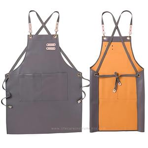ผ้ากันเปื้อนหนังสำหรับช่างตัดผมแบบ unisex สวมใส่สบาย - Product Image 6