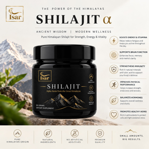 Résine de Shilajit de l'Himalaya 100% pure 50g Shilajit naturel original à 100% avec plus de 85 oligo-éléments pour soutenir l'énergie et la résistance - Product Image 3