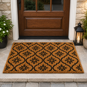 Alfombrillas Modernas Hechas a Mano con Patrón de Mariposa Trenzado, de Fibra de Coco Natural, Diseño Jacquard Tejido para Uso Doméstico, Duraderas, Ecológicas y Antideslizantes - Product Image 2