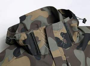 Veste coupe-vent longue pour homme de créateur, col montant, style vintage, légère, imperméable, pour l'extérieur, vente en gros - Product Image 4