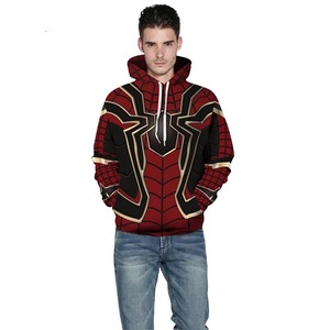 Sudadera con Capucha de Hombre con Estampado de Spider-Man por Transferencia Térmica, Sudadera de Forro Polar para Invierno, Transpirable, Antiencogimiento, Anti-UV, Ecológica y Personalizable - Product Image 2