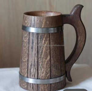 แก้วอะคาเซียทำจากไม้สำหรับแก้วกาแฟและหมีสำหรับห้องครัวและโต๊ะทำด้วยมือแก้วเครื่องดื่มทำจากไม้สำหรับทำให้สกปรกมีจำหน่ายจำนวนมาก - Product Image 1