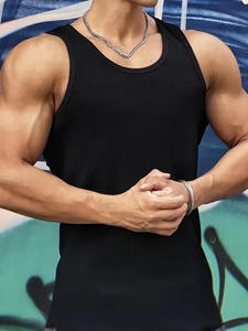 Camiseta Deportiva sin Mangas para Hombre, Personalizada, de Tela de Algodón Acanalado, Transpirable, Fabricante de Ropa al Por Mayor - Product Image 3