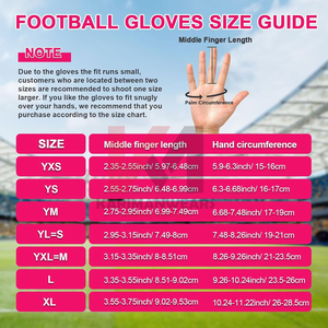 Guantes de Fútbol Americano Juveniles con Agarre Adhesivo, Logotipo Personalizado, Equipo de Entrenamiento Profesional para Niños, Venta al Por Mayor Directa de Fábrica - Product Image 6