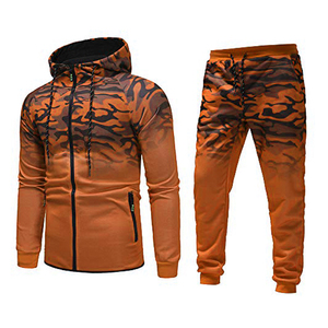 Ensembles de survêtements d'hiver imprimés par sublimation, prix de gros abordable, ensembles de créateurs surdimensionnés pour hommes, pantalon de survêtement 2 pièces en polyester - Product Image 6