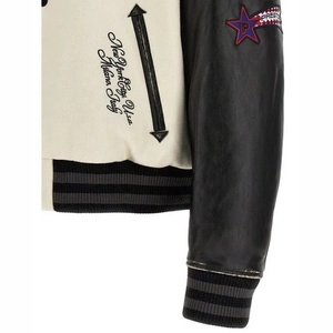 OEM Customized High Quality Unisex Varsity <b>Jacket</b> Coat French Style Hoodie Fashion <b>Jacket</b> Winter Set with Handsome <b>Suede</b> - Product Image 4