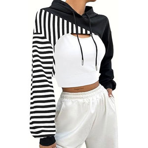Services OEM – Nouveauté 2026 : Sweat-shirts courts à capuche pour femme, respirants et anti-boulochage – Meilleures ventes de sweats courts à capuche pour femme - Product Image 1