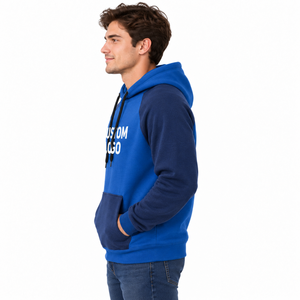 Sweat à capuche oversize pour homme, à manches longues, uni, en polaire, avec poche, logo personnalisé, respirant, écologique, séchage rapide - Product Image 3