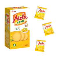 Libra Atela 150g Biscuits Halal Adultes Farine de Blé Croustillante Sel Patate Douce Maïs Aromatisé Boîte Croustillante Sachet Goût Salé Sucre