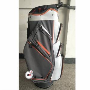 Bolsa de Golf de Alta Calidad con Logotipo Bordado Personalizado, Bolsa de Golf de Piel Sintética y Poliéster Negra, Blanca y Gris, Bolsas de Golf para Hombre - Product Image 2