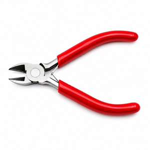 MANAN INSTRUMENTS Stainless Steel Jewelry Pliers Red Handle Tapered Cut DIY <b>Wire</b> Bending <b>Craft</b> Tools for Earrings Bracelets - Product Image 6