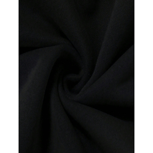 Sweat-shirt à capuche oversize noir pour homme, couleur unie, décontracté, en coton French Terry, pull-over, streetwear d'automne - Product Image 6