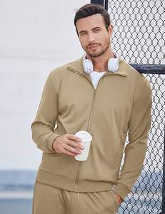 Ensemble de survêtement décontracté à capuche pour homme, 100 % polyester, sweat-shirt et pantalon, vêtements de sport, polaire épais, vente en gros OEM - Product Image 3