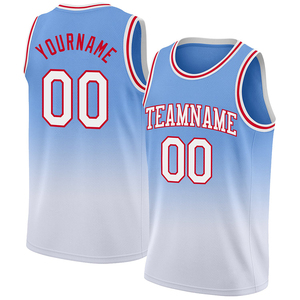 Custom <b>Light</b> Blue Basketball Jersey Teamname Sublimated Mesh Sleeveless Unisex Adult Apparel Round Neck Breathable Jerseys - Product Image 1