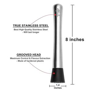 ไม้บดค็อกเทล ไม้บดค็อกเทลแบบไม้ ไม้บดค็อกเทลแบบสแตนเลส ไม้บดค็อกเทลแบบเหล็ก ไม้บดค็อกเทล - Product Image 6