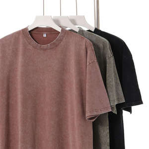 Camisetas de Verano para Hombre, Tallas Grandes, 100% Algodón, Camiseta Holgada Vintage de Manga Corta, Estilo Casual para Hombre - Product Image 2