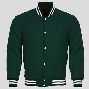 OEM Manufacturer High Quality Chenille Embroidery <b>Men</b> College Custom Baseball Bomber Letterman Crop <b>Leather</b> Varsity <b>Jacket</b> - Product Image 1