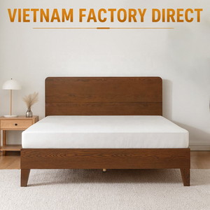 Soporte OEM/ODM, Estructura de Cama de Madera, Diseño Minimalista, Muebles de Dormitorio Ecológicos, Cama de Madera, Muebles de Vietnam - Product Image 1