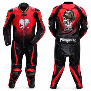 Nouvelle arrivée Combinaison de course moto rouge une pièce, équipement de protection pour motard, combinaison en cuir pour course sur circuit, maillot de course - Product Image 1