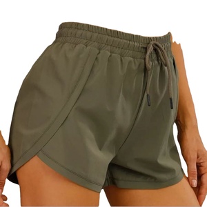 Femmes taille haute personnalisée Gym Fitness Activewear couleur unie 2026 Shorts chauds pour la course et l'utilisation décontractée motif décoration - Product Image 3