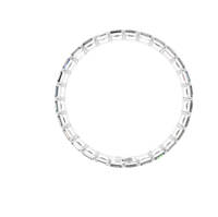 Bracelet de tennis en argent sterling 925 or blanc diamant taille émeraude élégance intemporelle bijoux à maillons fins pour toutes les occasions