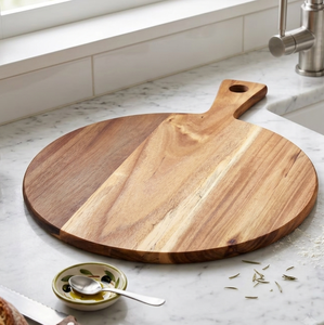 Planche à découper en bois d'acacia, plateau de barbecue – Légère, durable, facile à nettoyer, cadeau de cuisine pour l'inauguration d'une maison, planche à fromage - Product Image 1
