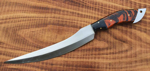 มีดแล่เนื้อปลาแบบสั่งทำพิเศษ Burraq ขนาด 10 นิ้ว ปลอดภัยสำหรับเครื่องล้างจาน ใบมีดสแตนเลส พร้อมปลอกหนัง ของขวัญ - Product Image 2