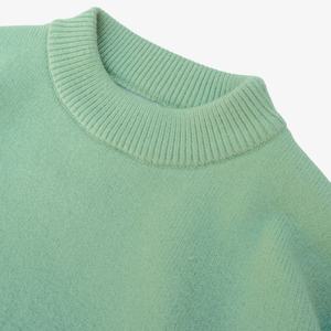 Pull tricoté personnalisé OEM pour homme, col rond, anti-plis, avec logo frontal, en polyester/nylon - Product Image 5