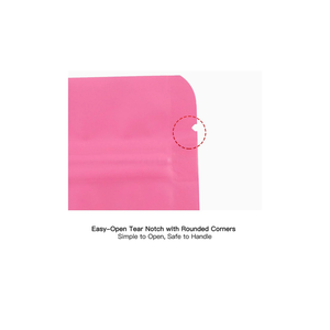 Sachet d'emballage alimentaire refermable violet, pochette verticale avec fenêtre et découpe facile pour un rangement pratique des snacks - Product Image 2