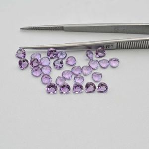 5mm Natural Brasil amatista facetada corazón corte calibrado piedra preciosa suelta hecha a mano para la fabricación de joyas proveedor listo para comprar - Product Image 3