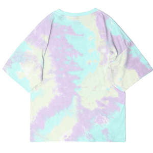 เสื้อยืดผู้ชายผ้าฟลีซคอตตอน 100% คุณภาพสูง ขายส่ง ทรงหลวม ลายมัดย้อม พร้อมโลโก้ที่ปรับแต่งได้ - Product Image 2