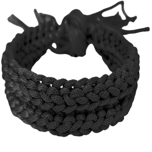 Cordon métallique torsadé rond classique noir enduit de macramé pour la confection de vêtements, de bracelets de Muay Thai pour enfants et de cordons. - Product Image 6