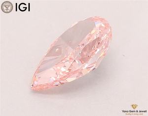 เพชรสีชมพูสดใส ระดับความสะอาด VVS2 ได้รับการรับรองจาก IGI น้ำหนัก 1.50 กะรัต ทรงลูกแพร์ ผลิตด้วยวิธี CVD สำหรับงานออกแบบเครื่องประดับตามสั่ง - Product Image 3