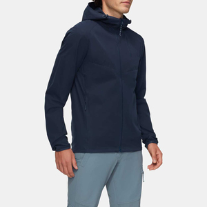 Vestes softshell à fermeture éclair personnalisées avec logo OEM, vestes coupe-vent respirantes imperméables pour hommes, vestes softshell grande taille - Product Image 4