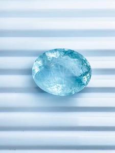 Aigue-marine naturelle taille ovale 29 carats, couleur bleu ciel premium, clarté excellente, qualité supérieure, pierre précieuse de collection certifiée IGI, magnifique - Product Image 4