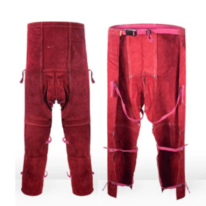 Premium Quality Heavy-Duty Cowhide <b>Split</b> Leather Welding <b>Trouser</b> Industrial Protective Safety Clothing Welders Spark Resistant - Product Image 2