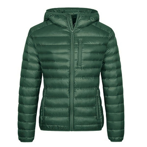 <b>Men</b> Winter Thick Hooded Puffer <b>Jacket</b> <b>Long</b> Sleeve Design Zipper Closure Breathable Eco-Friendly Fabric 100% Polyester - Product Image 3