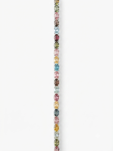 Pulsera de tenis de plata de ley 925 para mujer con gemas de corte ovalado multicolor de alta calidad, joyería fina de moda, regalo Gigli Rigli Gems - Product Image 3