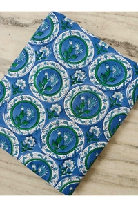 Floral Print Block Printed Cotton Fabric Eco Friendly Reusable Floral Custom Print Hand Block print Fabric Bulk Order Supplier - Product Image 6