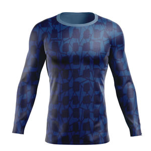 New Arrival Sublimation Printed Rashie UV Protection <b>Swim</b> Shirt Quick Dry Rash <b>Vest</b> <b>Mens</b> Surfing Rash Guard - Product Image 1