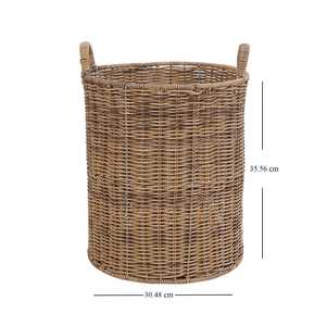 Best Seller Customized Wooden Rectangle Willow Laundry <b>Basket</b> Woven <b>Baskets</b> with Lid Buying in <b>Large</b> Quantity Natural Vietnam - Product Image 6