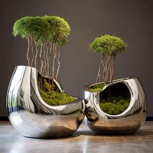 Jarrón de Latón Puro Silver Touch, Jarrón de Latón Premium con Acabado Silver Touch, Jarrón de Latón Hecho a Mano con Silver Touch - Product Image 4