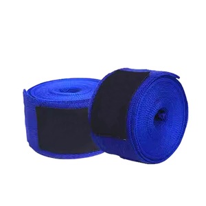 Échantillon gratuit, livraison gratuite, vente en gros, bandages de boxe en coton élastique brodés avec logo personnalisé, respirants, antidérapants, pour poignets - Product Image 1