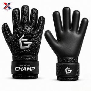 Professional Custom Leather Goalkeeper <b>Gloves</b> High Quality Ultra Grip Breathable Outdoor Unisex German Contact <b>Latex</b> Wholesale - Product Image 4