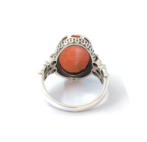Bague fine en argent massif 925 de haute qualité avec rhodochrosite rose naturelle lisse pour femme, bijoux faits à la main - Product Image 4